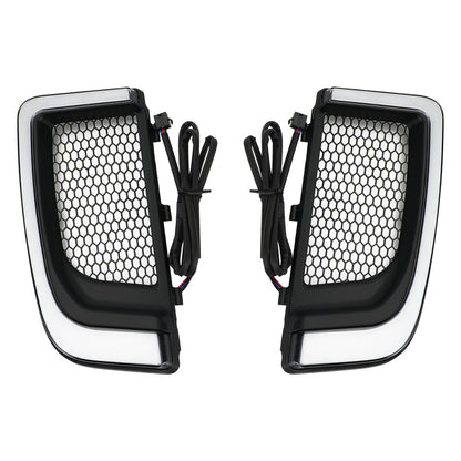 Harley Electra FLH T Road Glide Tracer LED Lower Fairing Lower Grills Lights Assosary