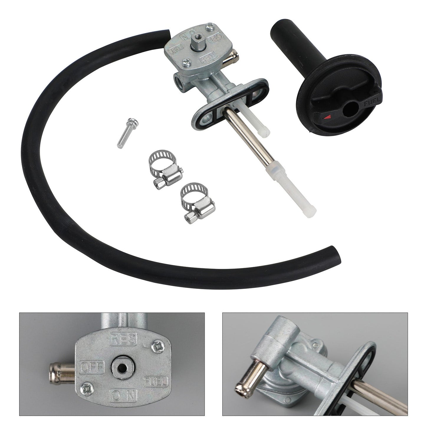 5GH-24500-10-00 Yamaha Kodiak 450 YFM450FA 4x4 03-06 Válvula de combustible, llave de purga y palanca