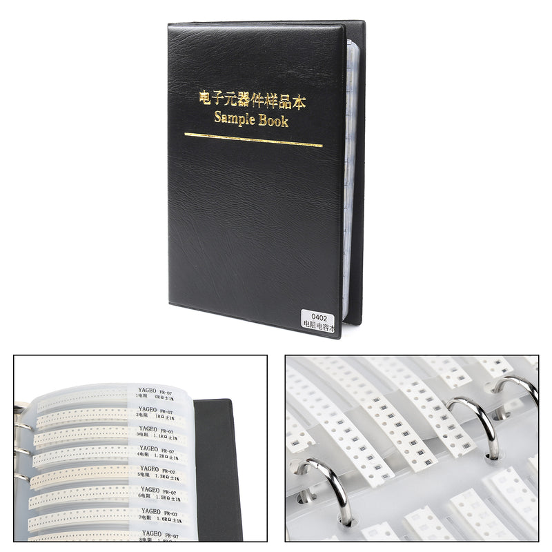 0603 SMD Resistor 1% 170values 4250pcs + Capacitor 90values 2250pcs Sample Book