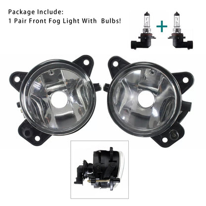 2006-2010 Volkswagen Touareg Pair Front Fog Light With Bulbs 6QD941699 6QD941700