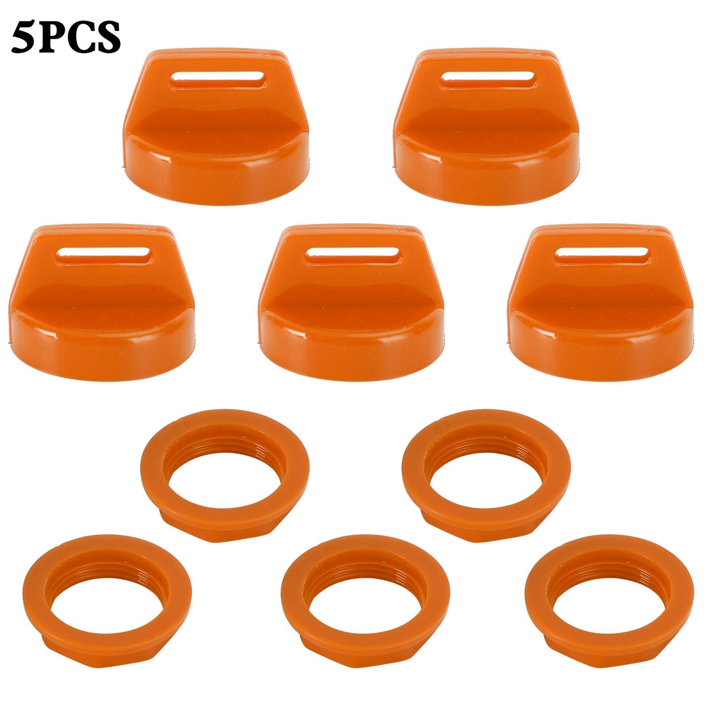 5x Ignition Key Cover 5433534 For Polaris Switchback 800 Rush 600 Pro RMK Orange