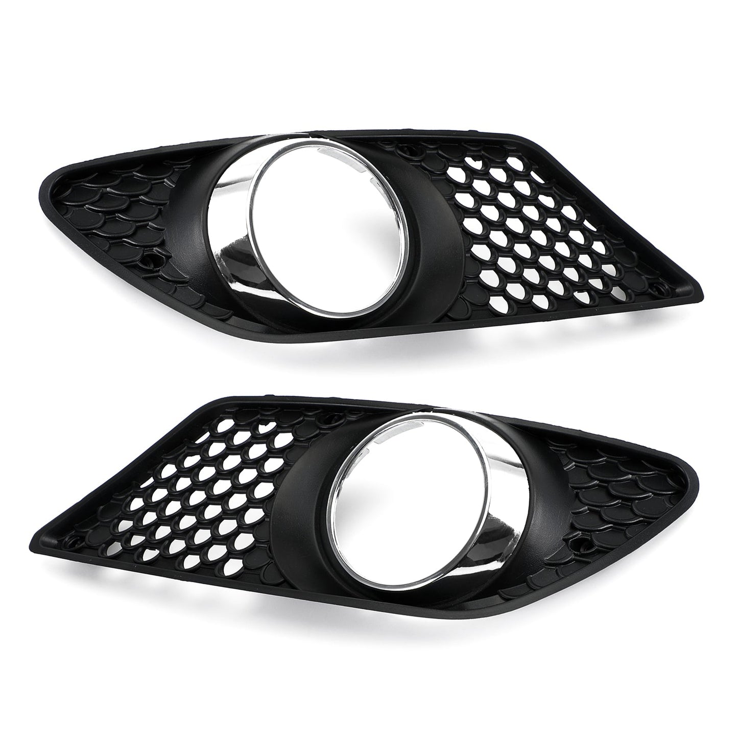 2008-2010 Mercedes Benz C-Class W204 A2048850353 Fog Light Grill Set Pair Front Bumper