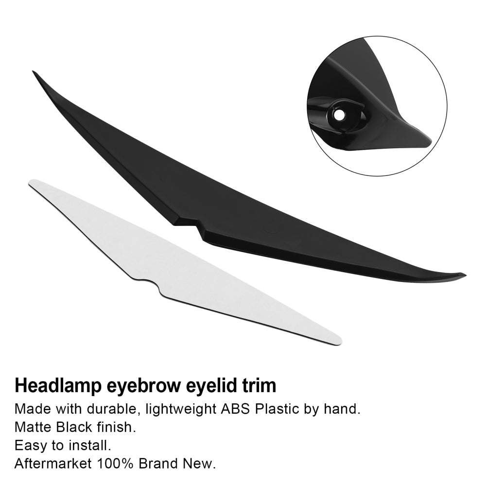Headlamp Headlight Eyebrow Eyelid Trim For Road Glide FLTRX FLTRU 2015-2021