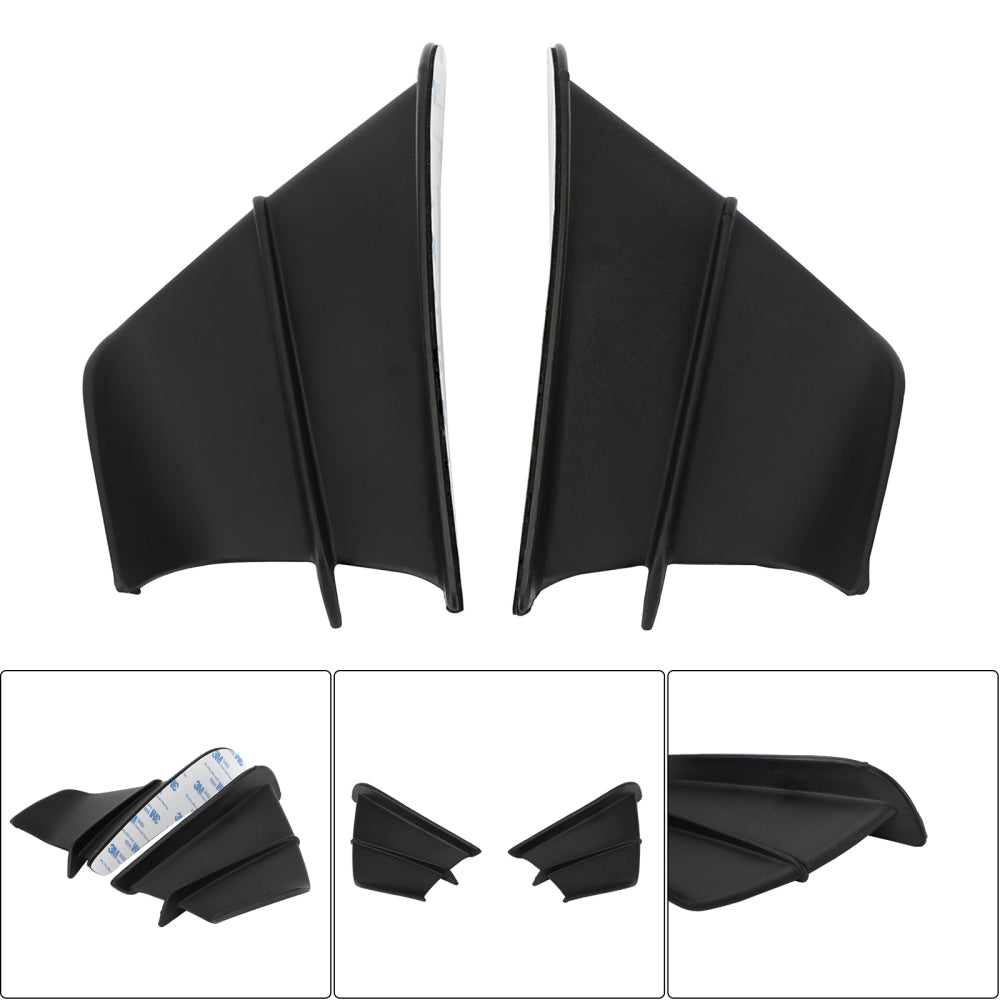 Black Side Winglet Wind Fin Spoiler Trim Cover