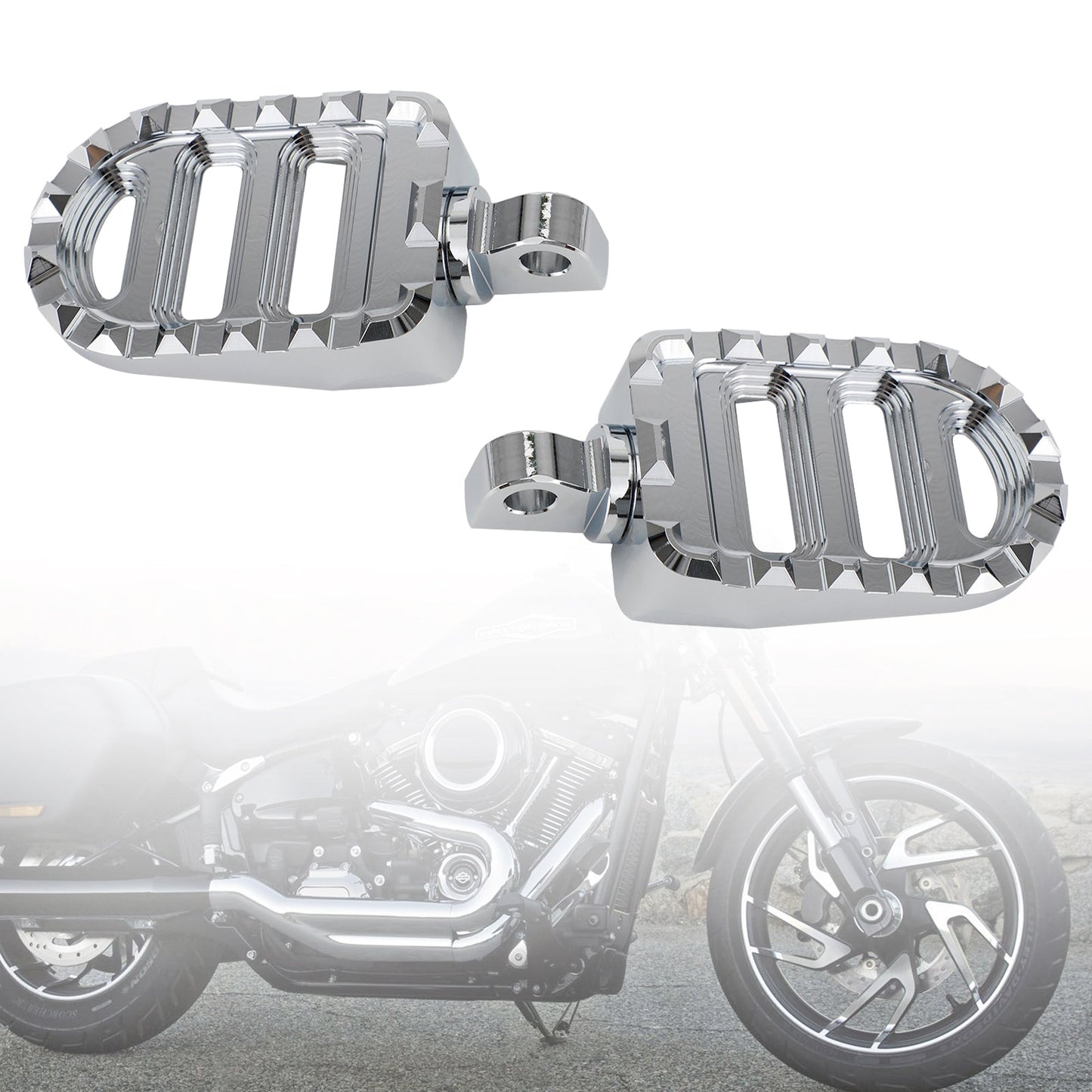 Repose-pieds avant pour Dyna Sportster 883 Electra Glide Road Glide