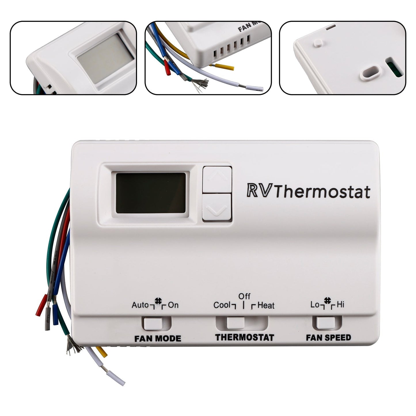 Heat/Cool Digital Thermostat Replacement Compatible with Coleman 83303362 White