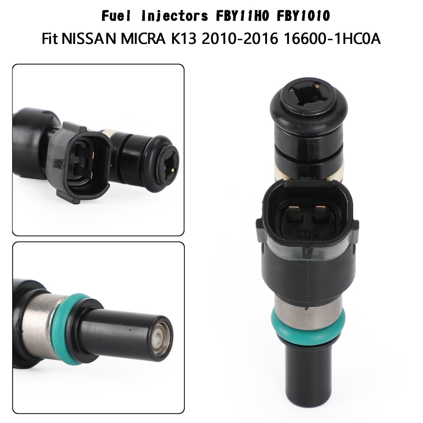 Injecteurs de carburant Nissan Micra K13 2010-2016 4 pièces FBY11H0 FBY1010 16600-1HC0A