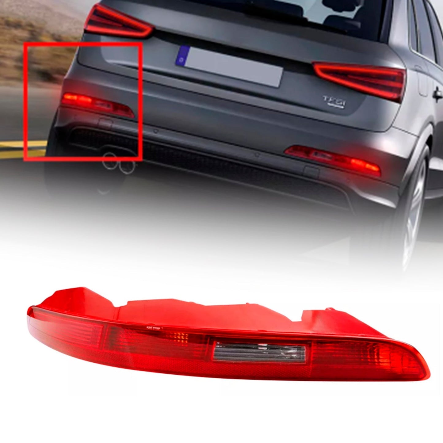 2012-2015 Audi Q3 8UD945095 Left Rear Bumper Light Tail Stop Brake Lamp