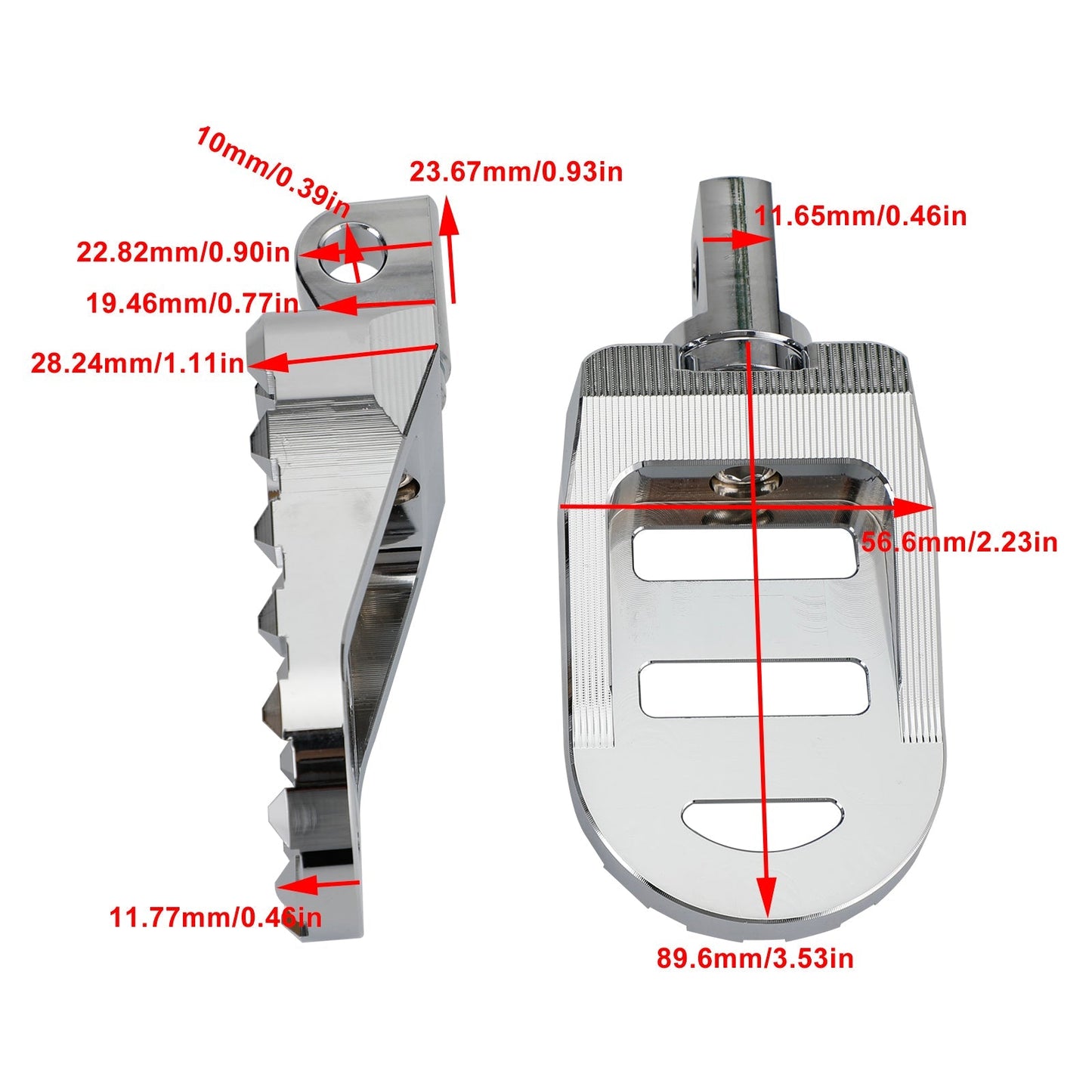 Repose-pieds avant pour Dyna Sportster 883 Electra Glide Road Glide