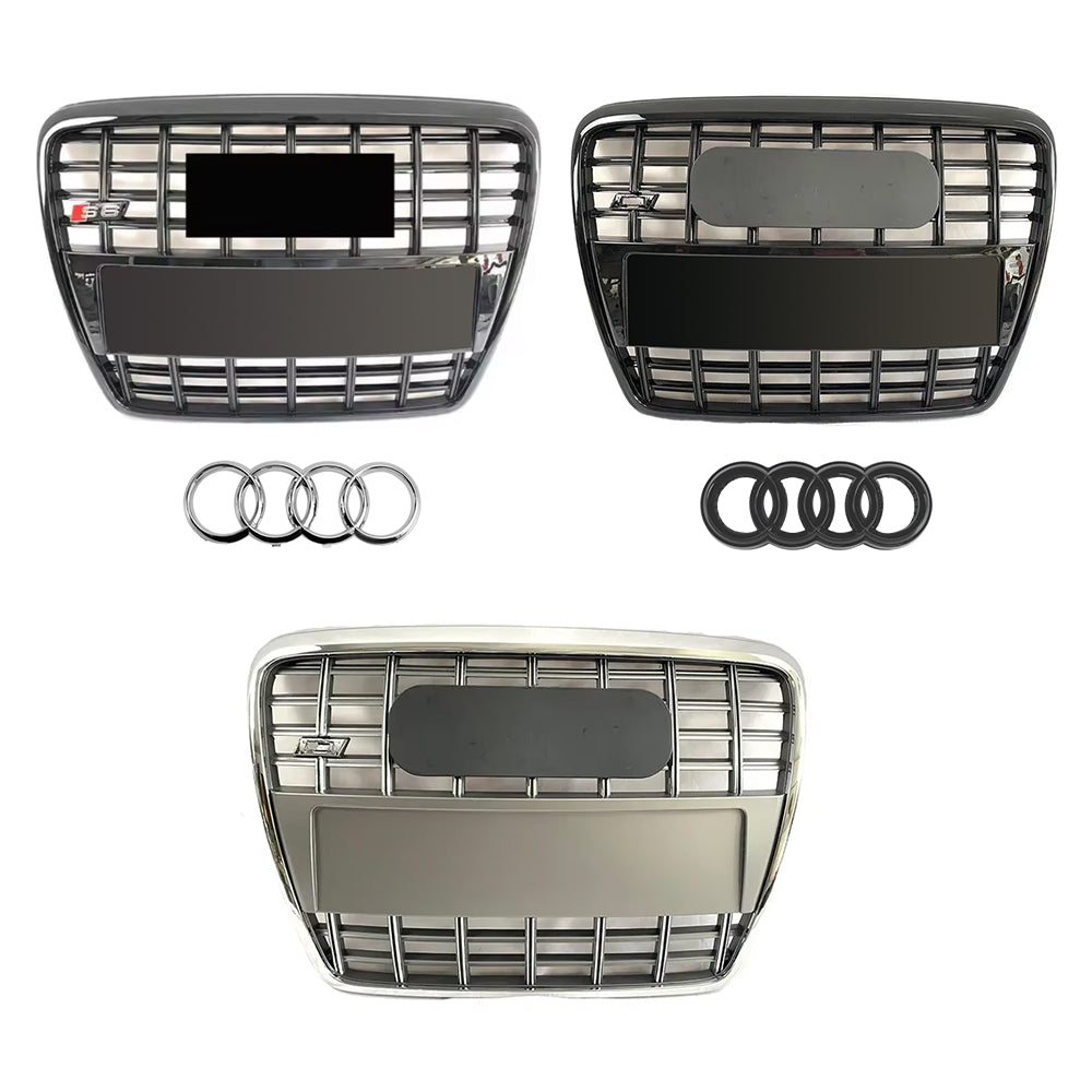 Audi A6 S6 C6 2005-2011 Change To S6 Style Front Bumper Grill Upper Grill