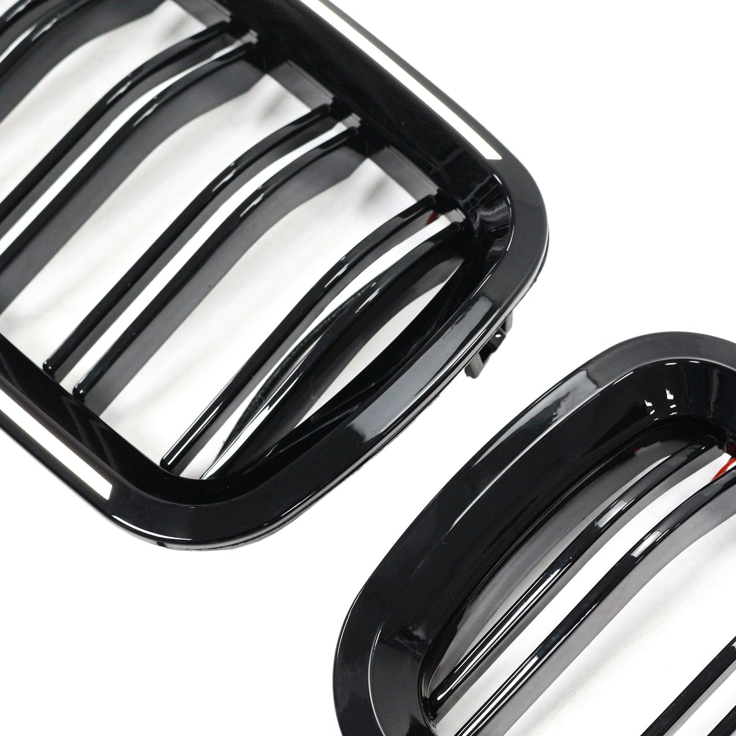 11.2009-02.2017 BMW 5-Series F11 Kidney Bumper Grille Grill Gloss Black 51137203649 51137203650