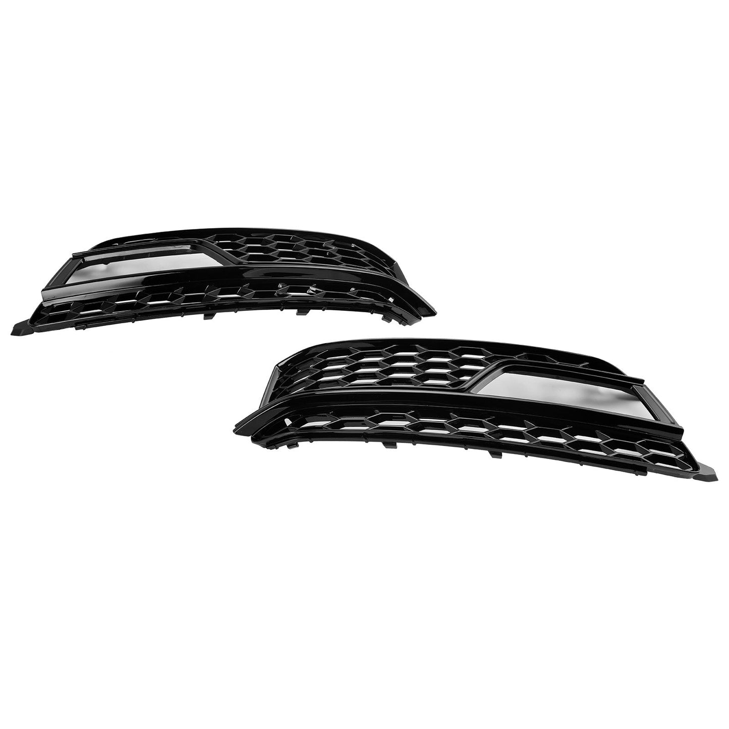 2013-2016 2PCS Front Fog Lamp Black Grille Grill Fit AUDI A5 S-Line S5