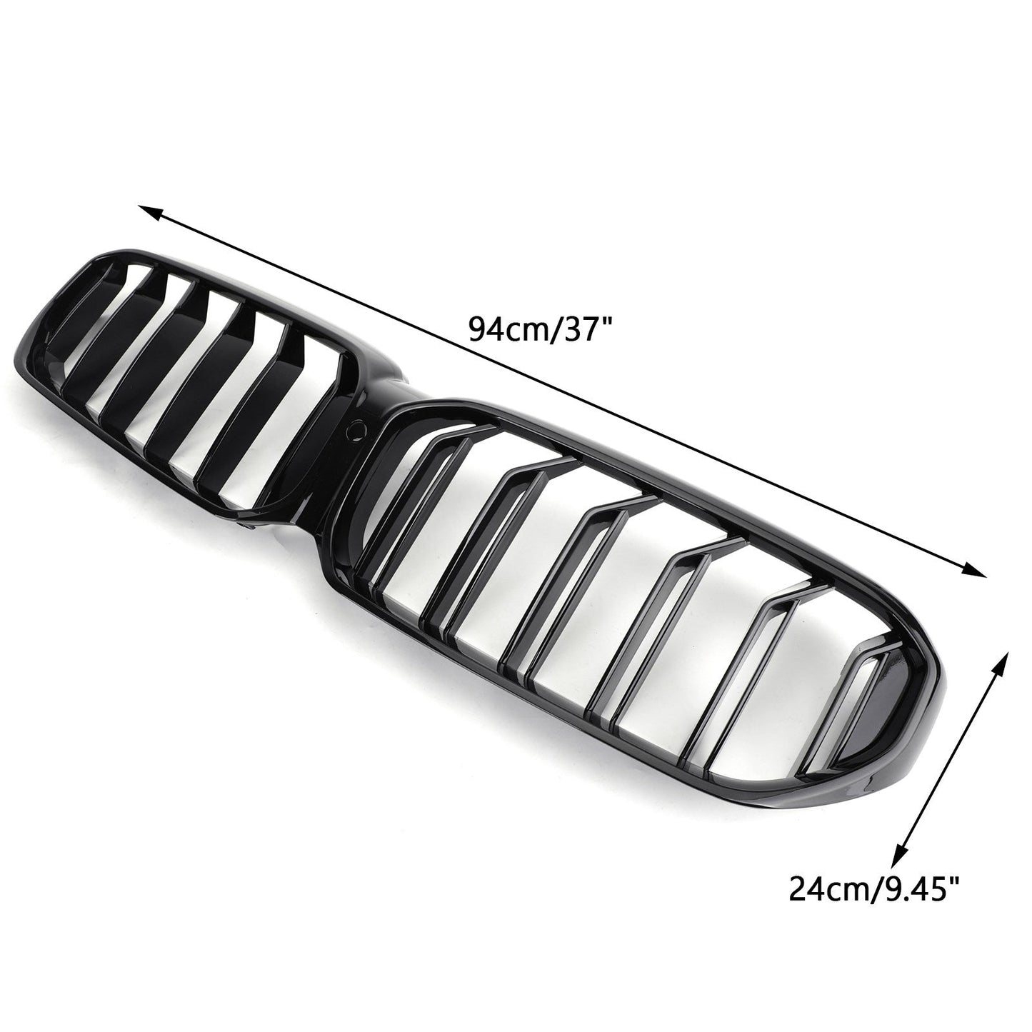2021-2022 BMW 5-Series G30 G31 G38 530i/540i/530e/M550i/520d Front Grill Double Gloss Black Grille