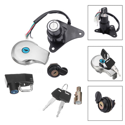 Yamaha Virago XV125 XV250 Ignition Switch Fuel Gas Cap Tank Cover Lock Key Cap Set