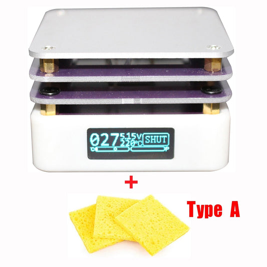 65W Mini Hot Plate PCB Board Soldering LCD Display Soldering Heater Station, Type A