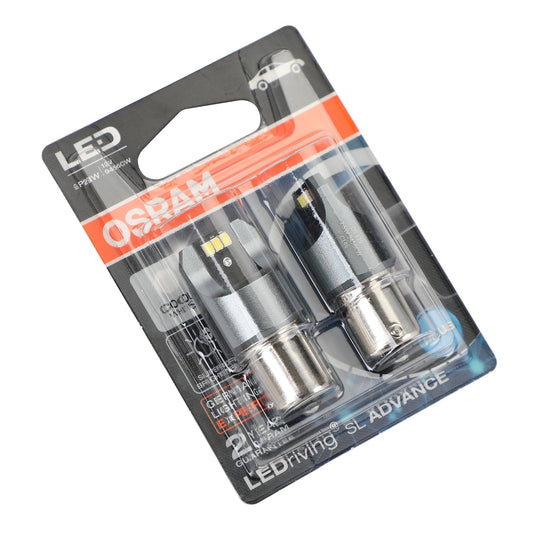 2 ampoules auxiliaires LED OSRAM 9456CW pour voiture P21W 12 V 2,5 W BA15s