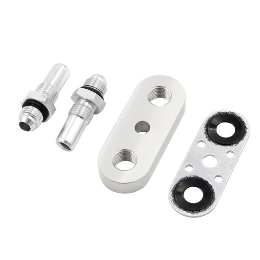 Placa adaptadora de línea de enfriador 6AN, sello de accesorios para transmisión 6L80E, 6L90E y 8L90E