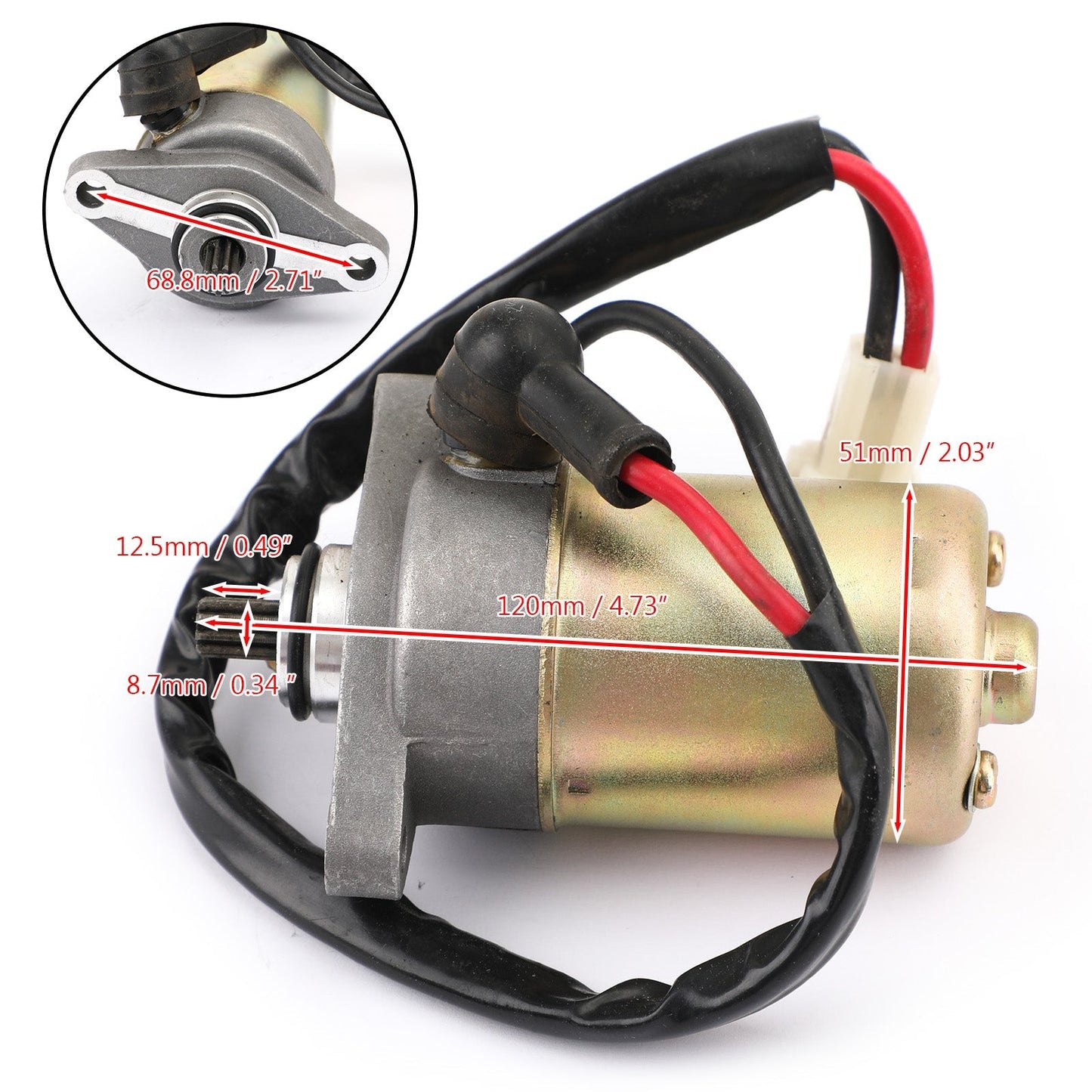 Démarreur neuf pour Kawasaki 90 KFX90 KSF90 ATV 2007-2020 21163-Y002 21163Y002 Assosary