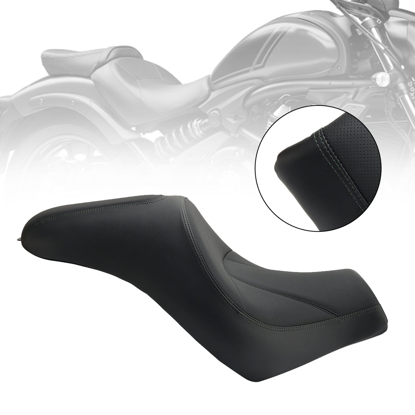Coussin de siège conducteur avant et arrière en polyuréthane pour Kawasaki Vulcan S Vn En 650 2015-2023