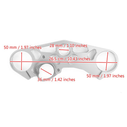 Lowering Triple Tree Front Upper Top Clamp for SUZUKI GSXR 600 750 1000