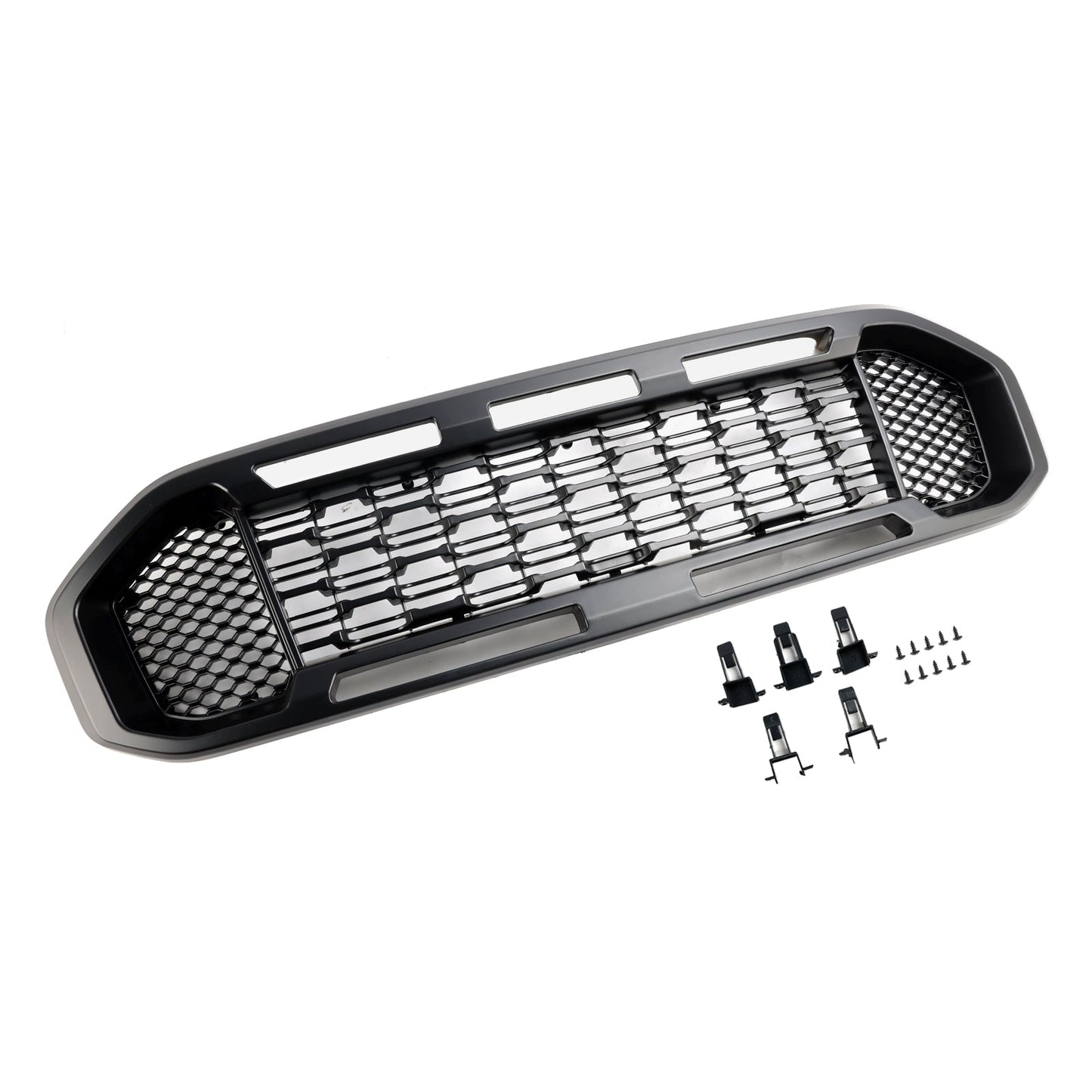 2019-2023 Ford Ranger Front Bumper Grill Raptor / Honeycomb / Mesh Style Black Grille