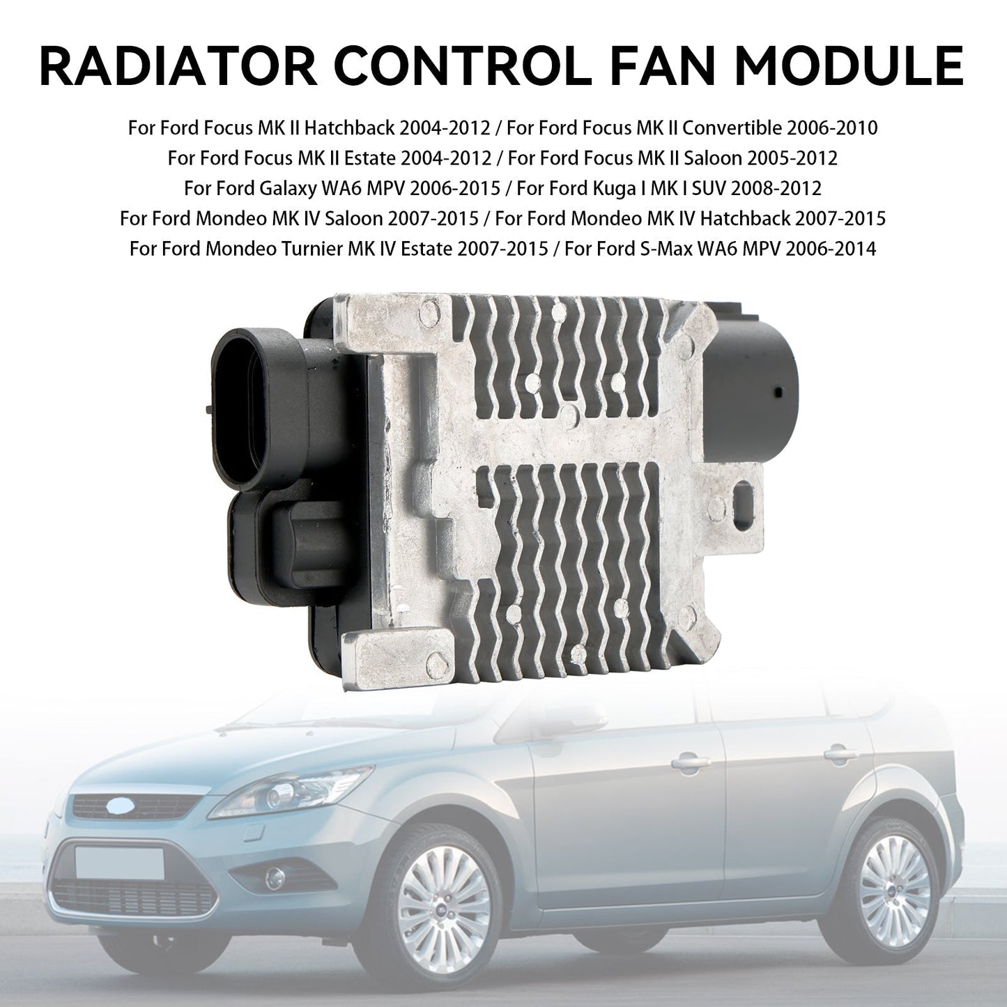 Módulo de control del ventilador del radiador del Ford Focus MK II Sedán 2005-2012 1477218 1565834 1477454