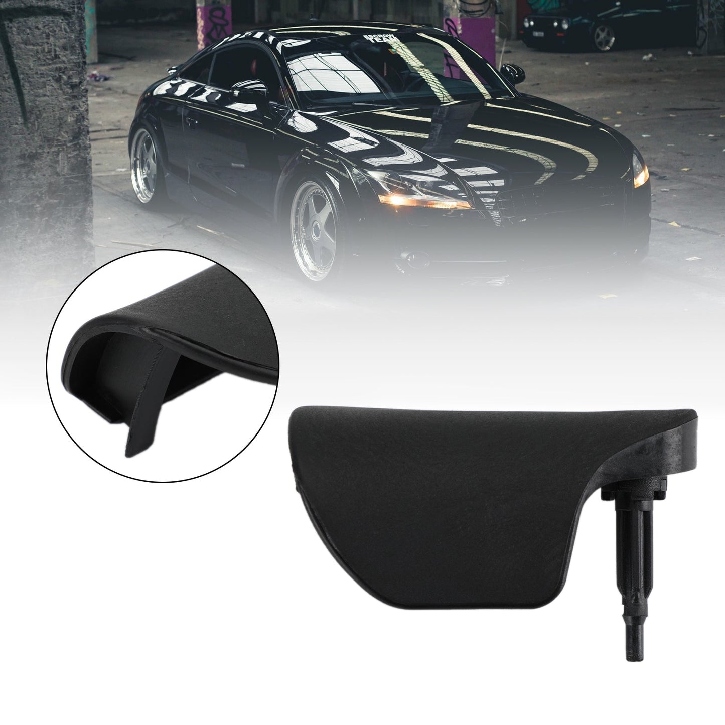 2007-2014 Audi TT MK2 Black 8J2823533C Hood Latch Release Handle Bonnet Lever