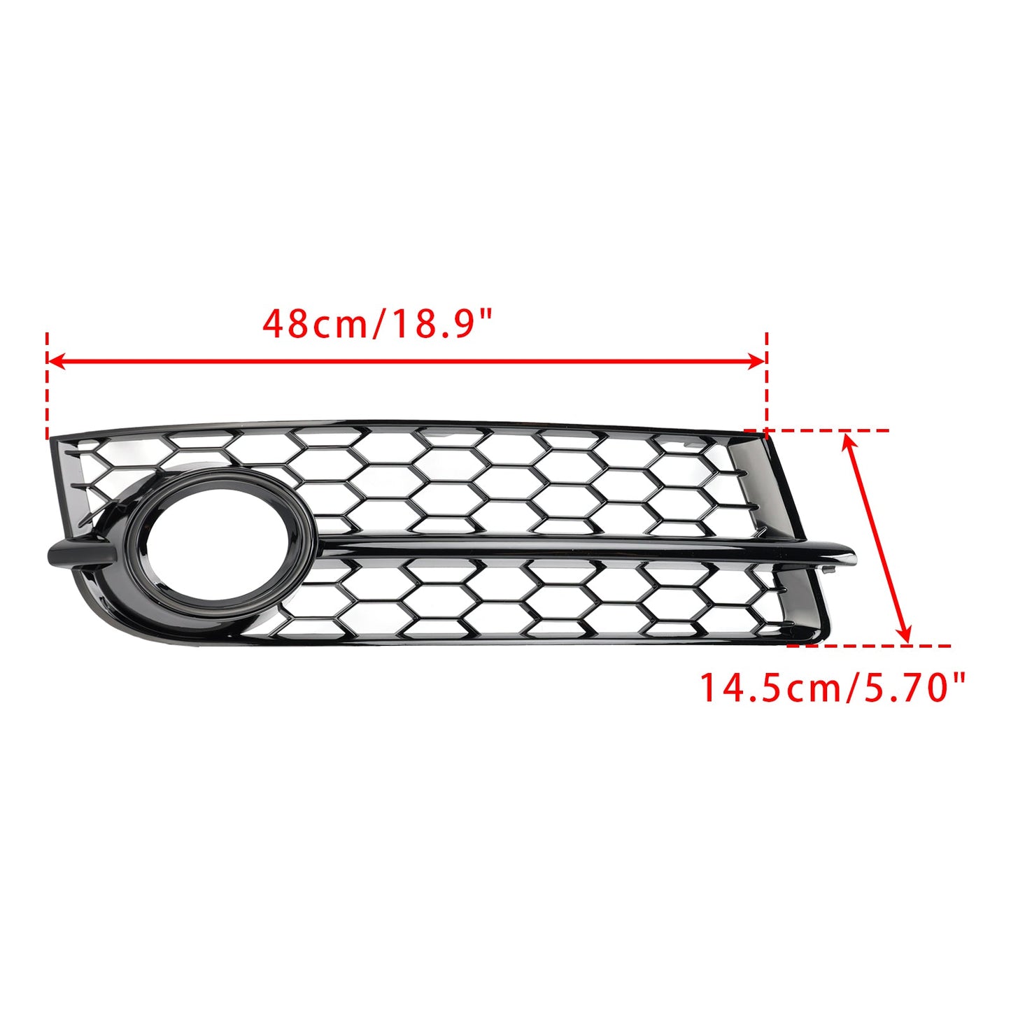 2007-2010 2PCS Fog Light Cover Grille Grill 8J0807682 Fit Audi TT MK2