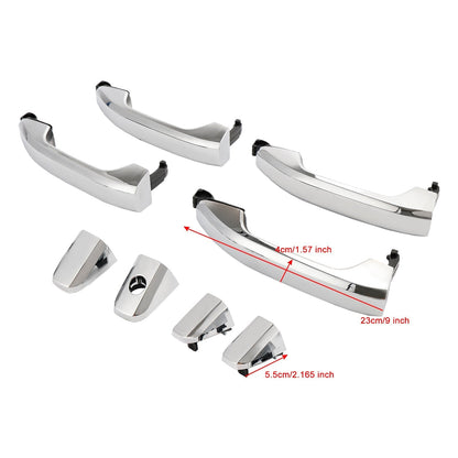 2016-2018 Chevrolet Silverado 1500 Custom 4pcs Exterior Door Handle Chrome 14575050