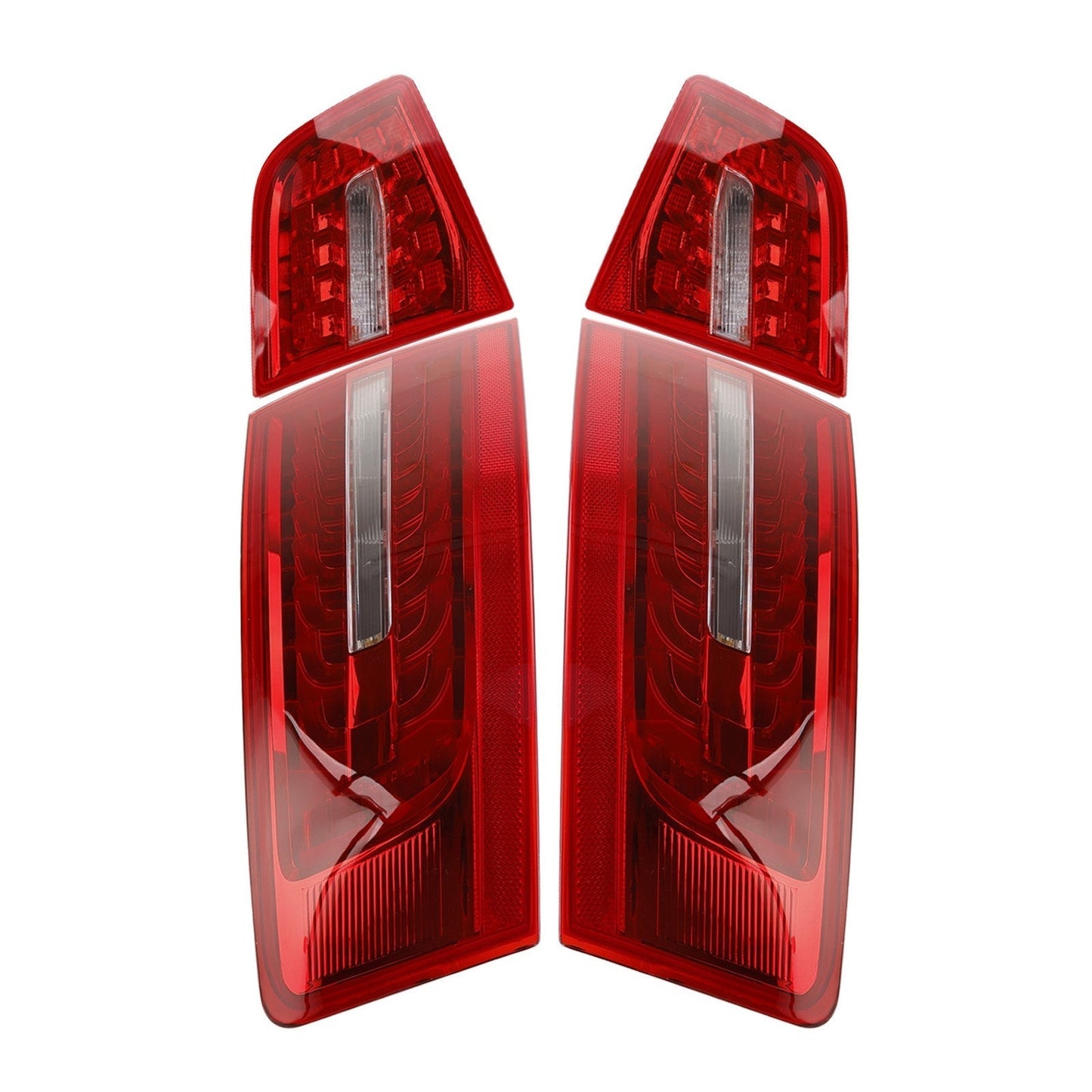 Feux arrière LED pour coffre intérieur et extérieur Audi A6 C6 Berline 2009-2011 4 pièces 4FD945093B 4FD945094B