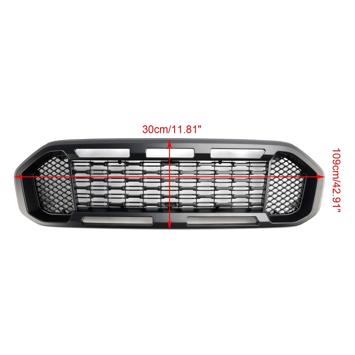 2019-2023 Ford Ranger Front Bumper Grill Raptor / Honeycomb / Mesh Style Black Grille