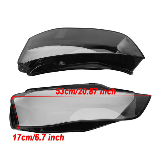 2012-2016 Audi A4 B8 Facelift Left +Right Headlight Lens Plastic Cover Shell 8K0941753C 8K0941031C