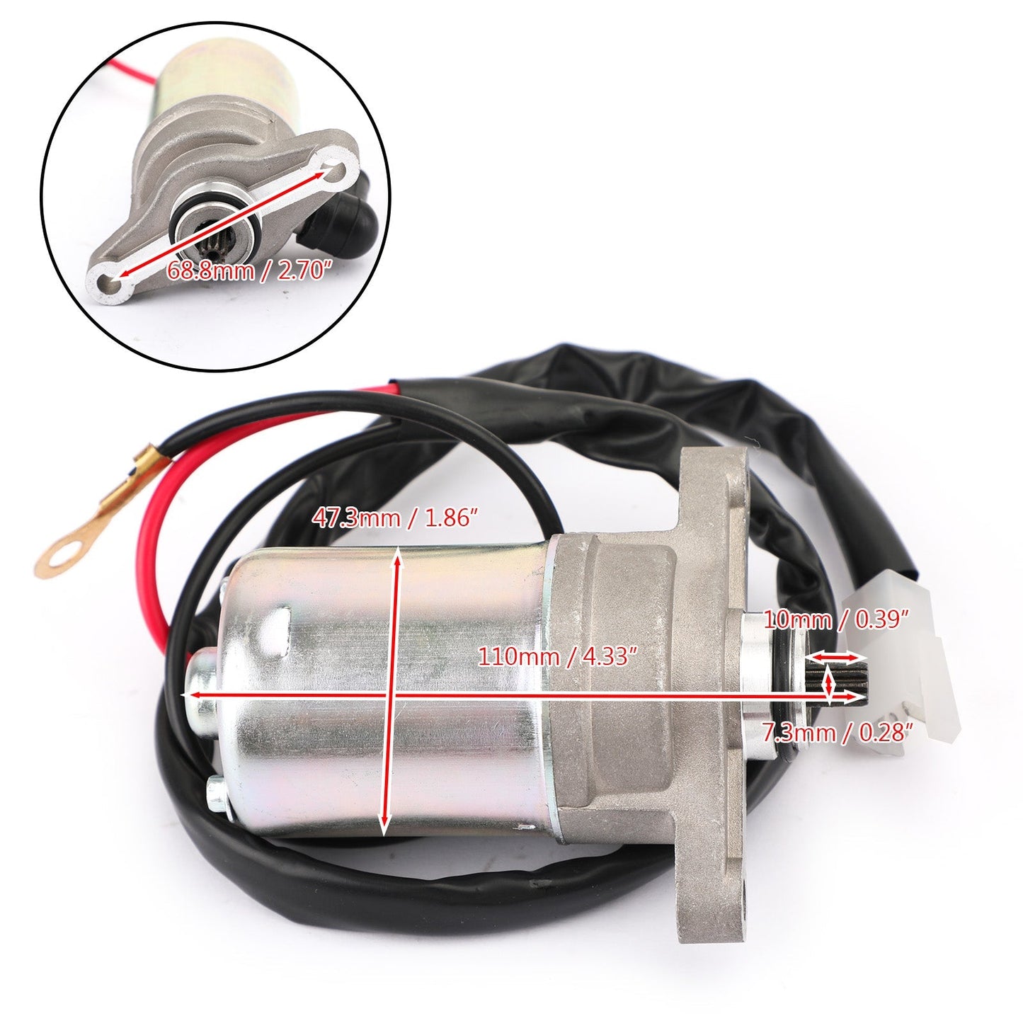 Motor de arranque apto para Kawasaki KFX50 KFX 50 ATV 2007 - 2020 #.21163-Y001 NUEVO Assosary