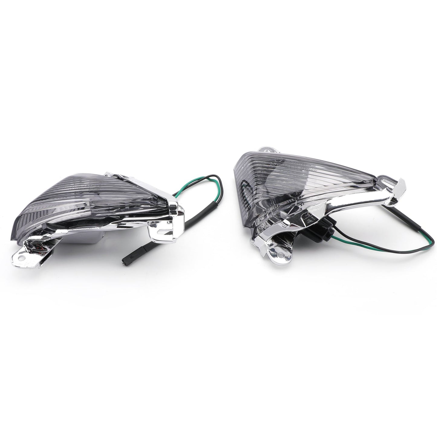 Front Turn Signals Lens Fit For Kawasaki ZX14R 2006-2010 ZX10R 2006-2007 Ninja 650F 2006-2008 Smoke Assosary