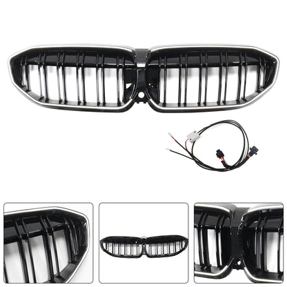2019-2022 Double Slat Black Kidney Grille 51138072085 Fit BMW 3 Series G20