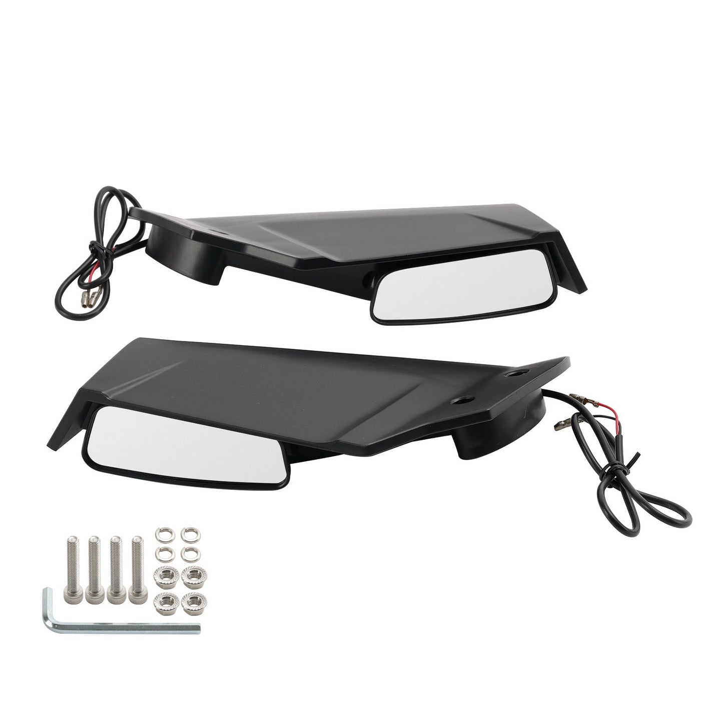 Rétroviseurs à ailettes pour Honda CBR650R, CBR650F, CBR500R et CBR500F 19-22