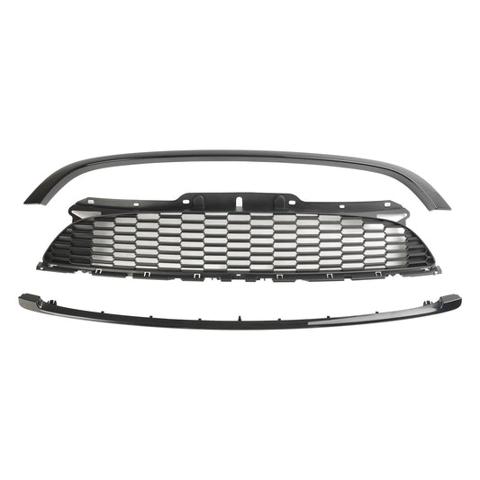 2008-2014 Mini R55 Cooper S & JCW 5-Door Estate 3PCS Gloss Black Front Grille Grill