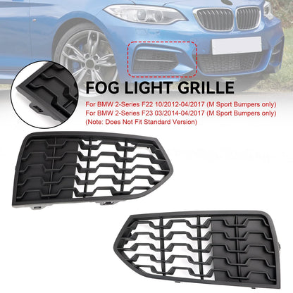 BMW 2012.10-2017.04 2-Series F23 M Sport Bumpers 51118056797 51118056798 2PCS Front Bumper M Fog Light Grilles Grill