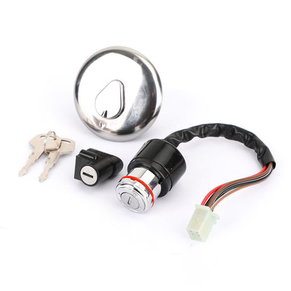 Suzuki GN125 1982-2001 Complete Lock Set Ignition Switch 2 Keys Petrol Cap