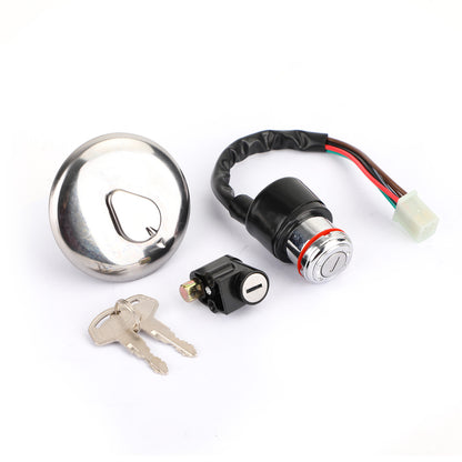 Suzuki GN125 1982-2001 Complete Lock Set Ignition Switch 2 Keys Petrol Cap