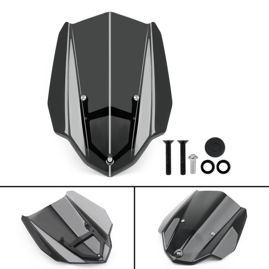 Pare-brise de moto ABS avec support pour Yamaha MT-03 16-19, noir