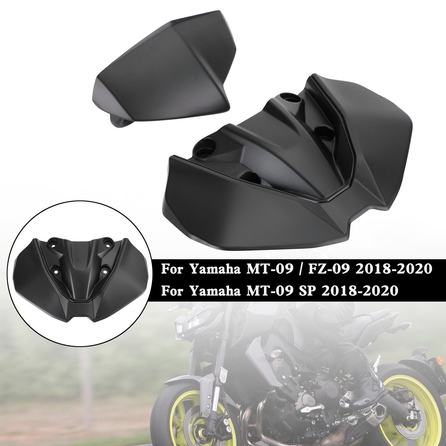 Headlight Fairing Windshield Cover For For Yamaha MT-09 FZ09 MT-09 SP 2018-2020