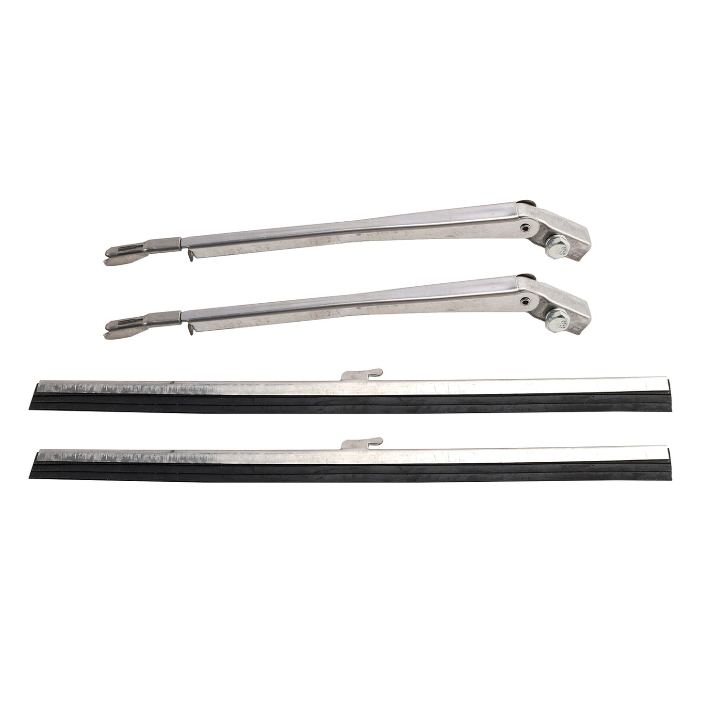 Par de motores de limpiaparabrisas de acero inoxidable Hot Street Rod 558SS S6558 para 32 vehículos Ford, barcos, Jeep y vehículos todo terreno.