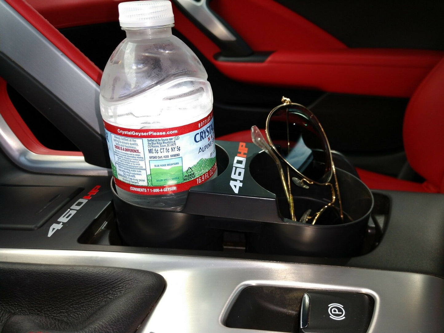 Center Console Storage Cup Holder fit for C7 CORVETTE DUEL EXTENDABLE and RETRACTABLE