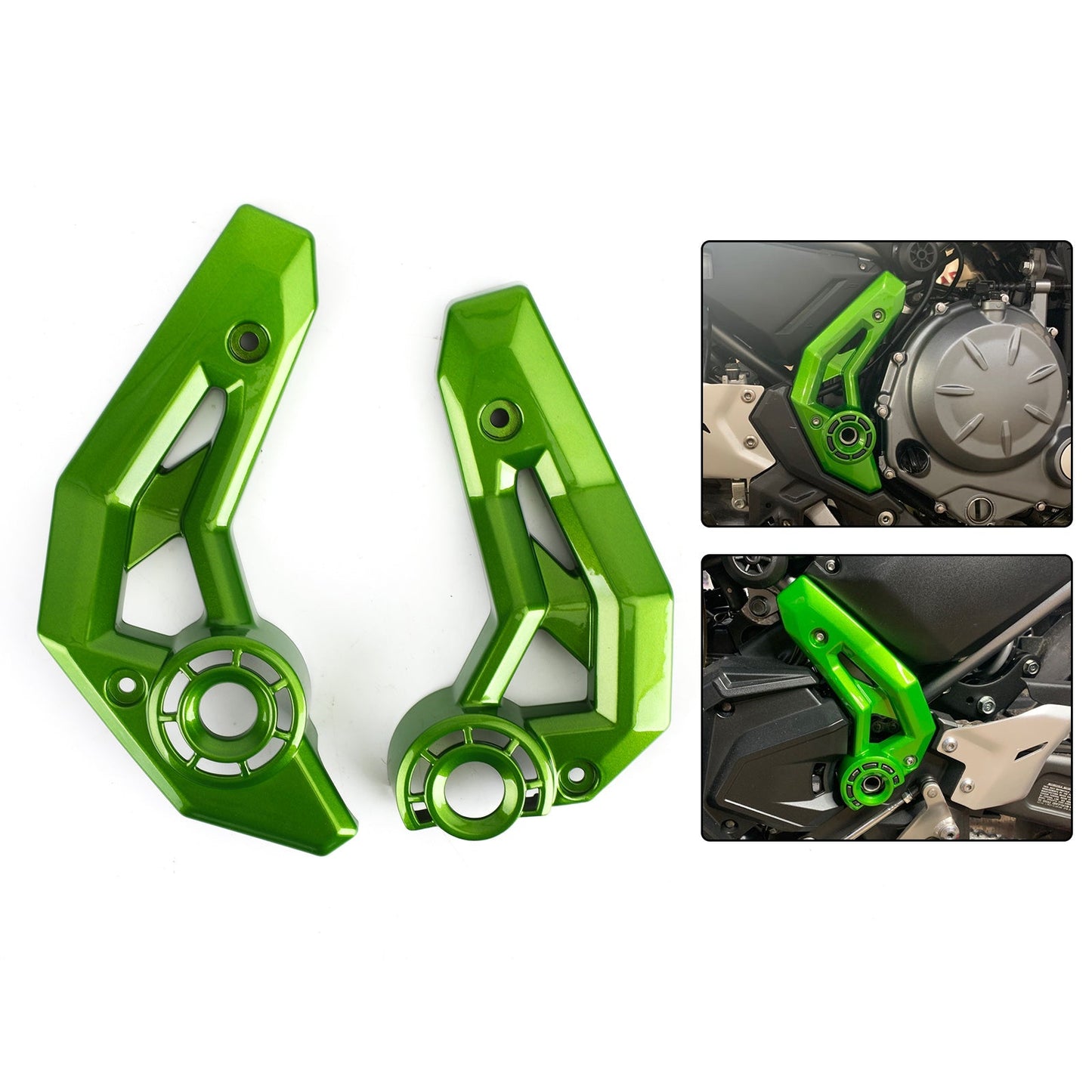 Motorcycle Frame Side Cover Guard Fairing for For Kawasaki Z650 Ninja 650 2017-2020 Green