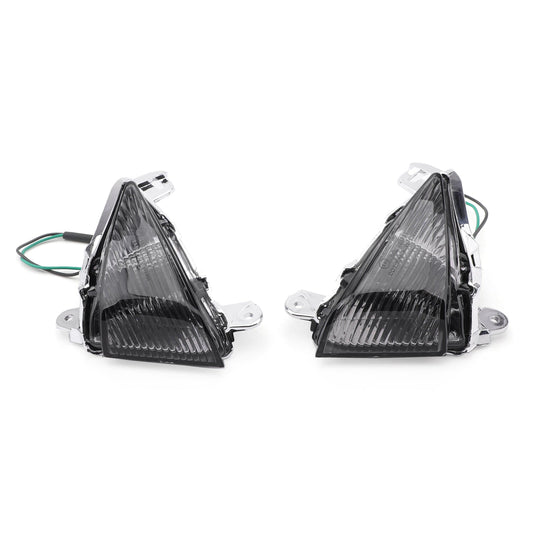 Front Turn Signals Lens Fit For Kawasaki ZX14R 2006-2010 ZX10R 2006-2007 Ninja 650F 2006-2008 Smoke Assosary