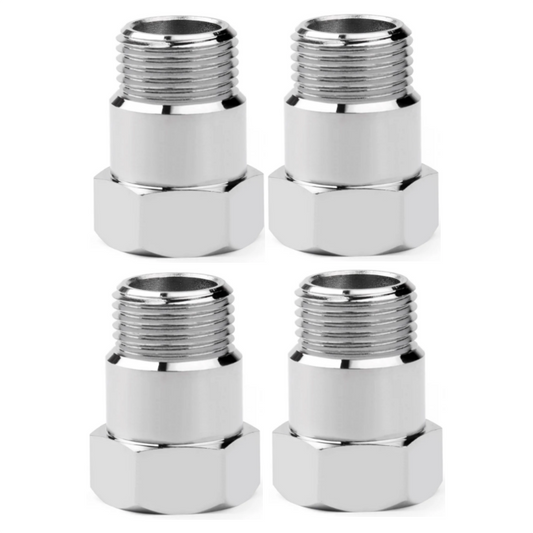 4 piezas de 32 mm M18 x 1,5 tapón para sensor de oxígeno O2, espaciador, tubo de prueba, adaptador de extensión