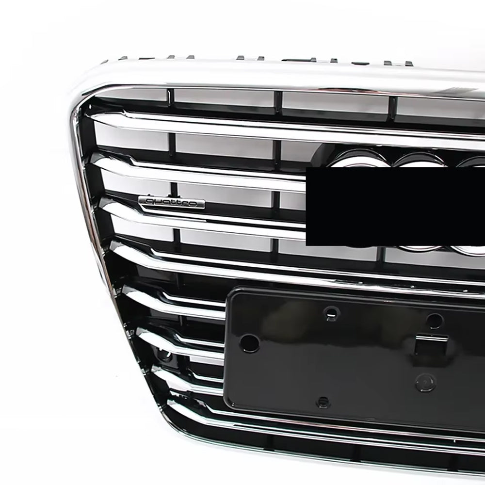 2010-2014 Audi A8 D4 Chrome Black High Quality ABS Front Bumper Grill 4H0 853 651  Radiator Grille