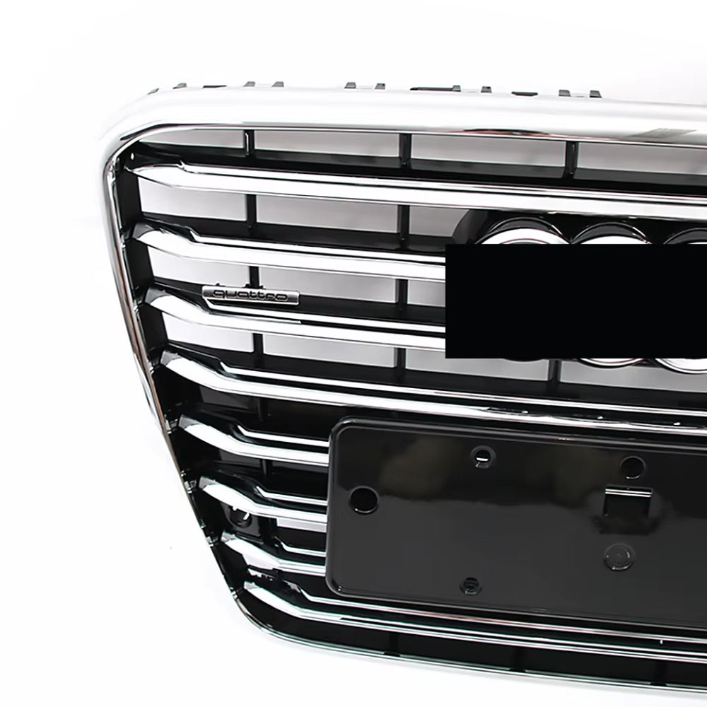 2010-2014 Audi A8 D4 High Quality ABS Chrome Black Front Bumper Grill 4H0853651