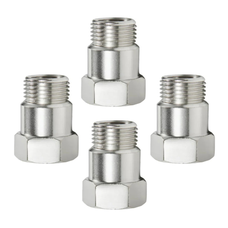 4PCS 3O2 Sensor Bung 32mm M18x1.5 O2 Oxygen Sensor Test Pipe Extension Extender Adapter Spacer